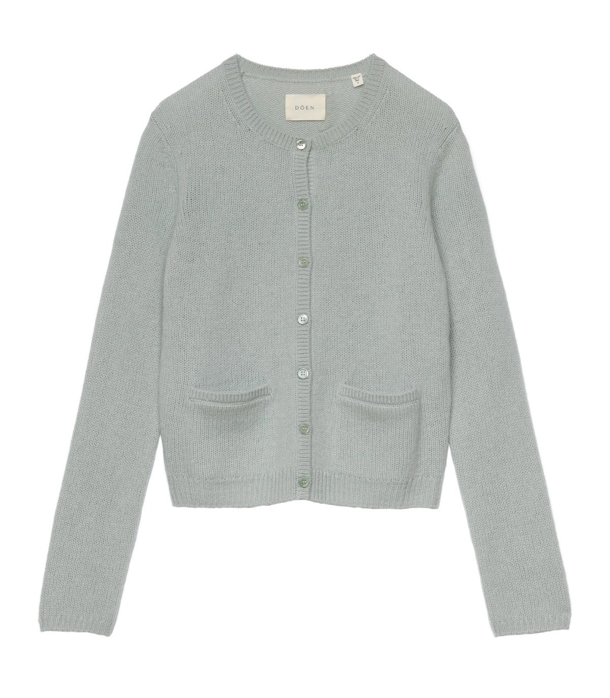 Thea Cashmere Cardigan in Eucalyptus - view 5