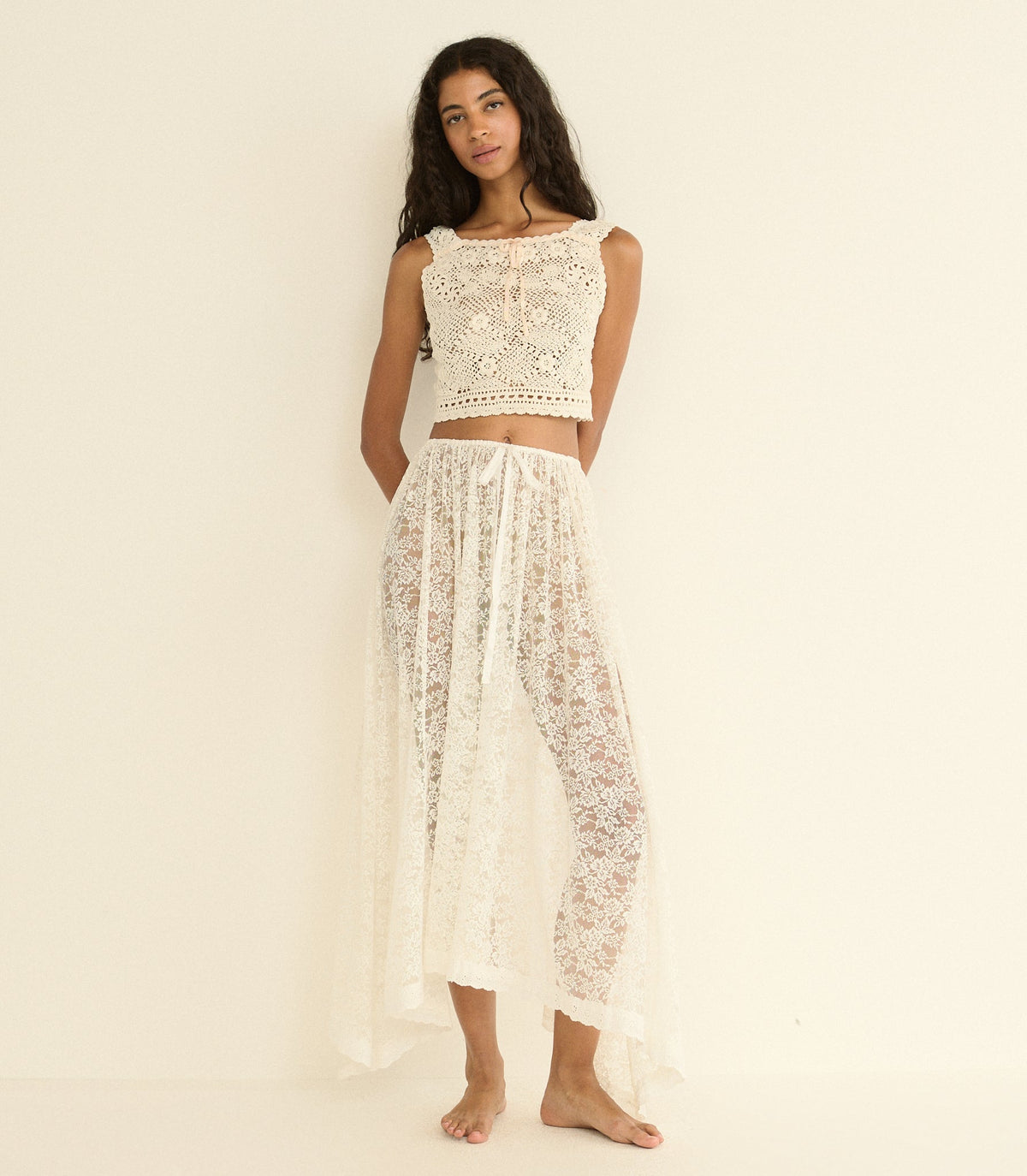 Theresa Top in Pearl - view 3