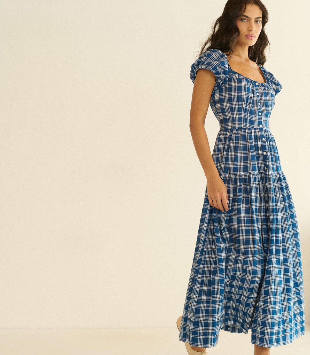 Valenne Dress in Dorset Plaid - view 2