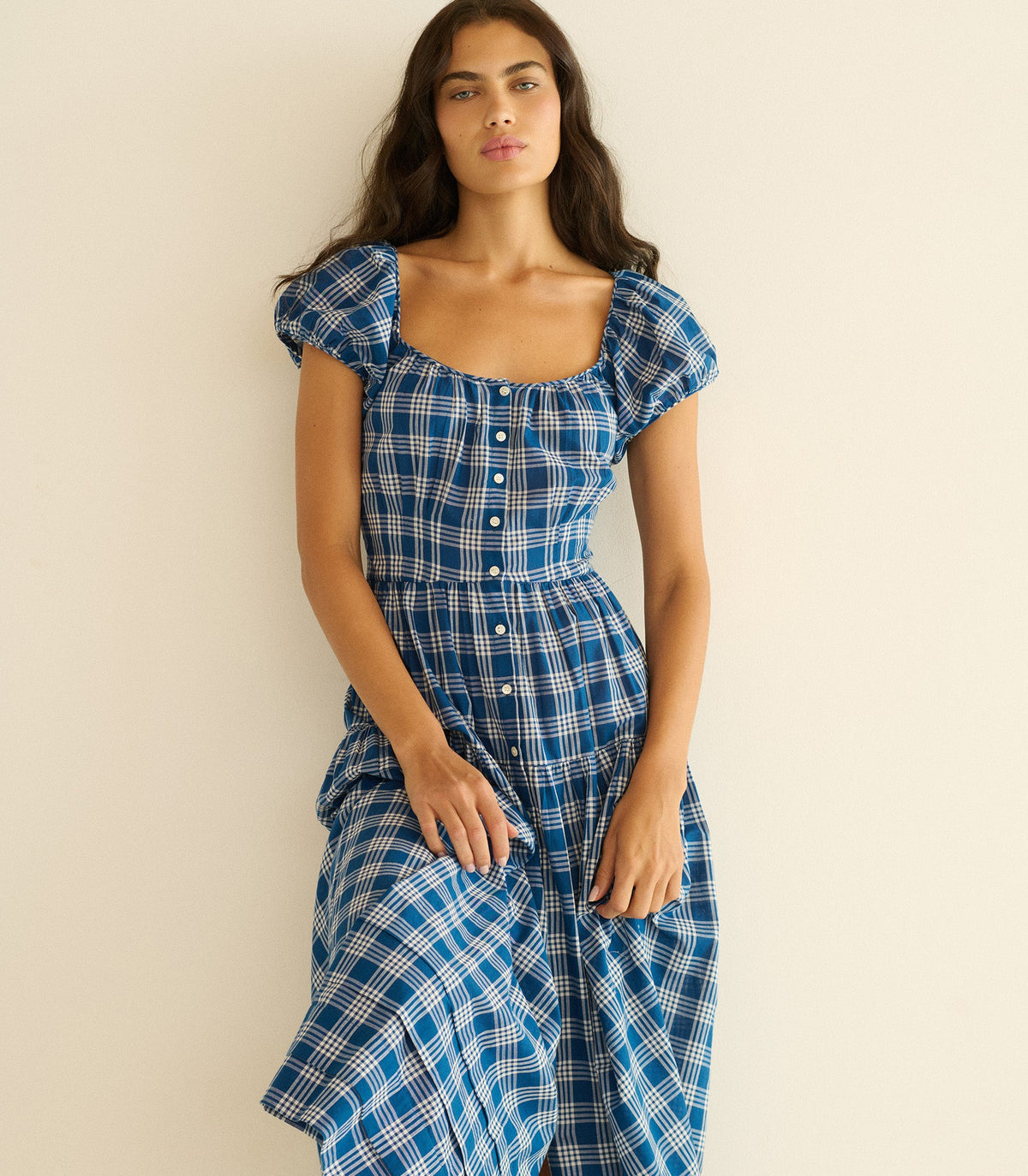 Valenne Dress in Dorset Plaid - view 3