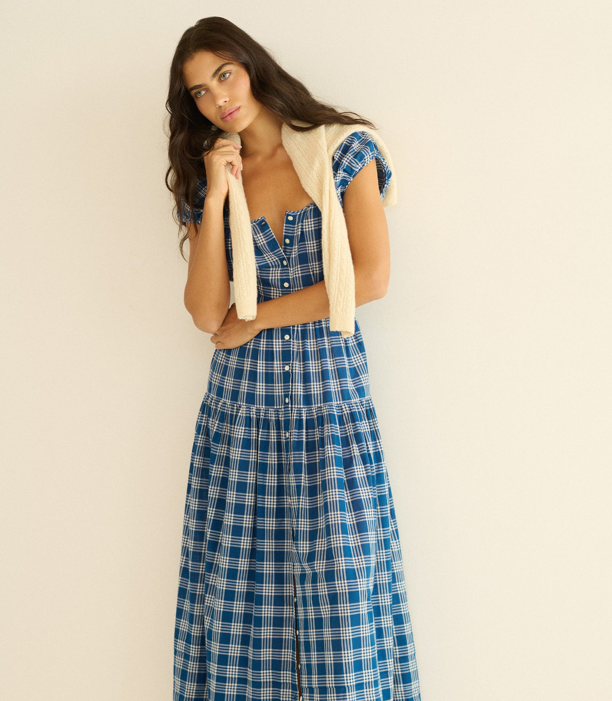 Valenne Dress in Dorset Plaid - view 5