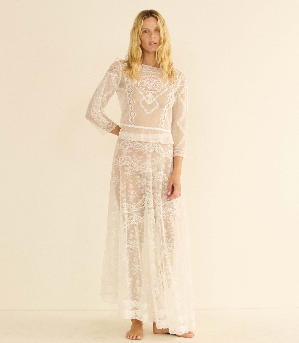 Victoriana Skirt in Salt - view 6