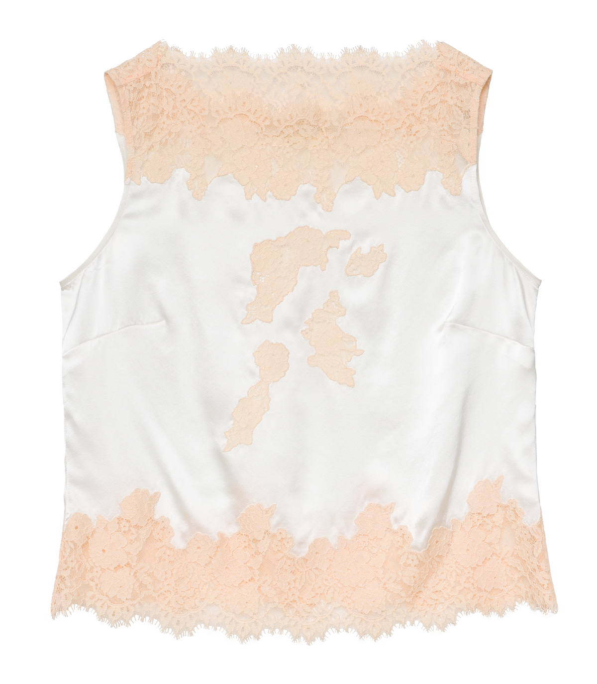 Viviane Top in Salt and Peach Lace - view 8