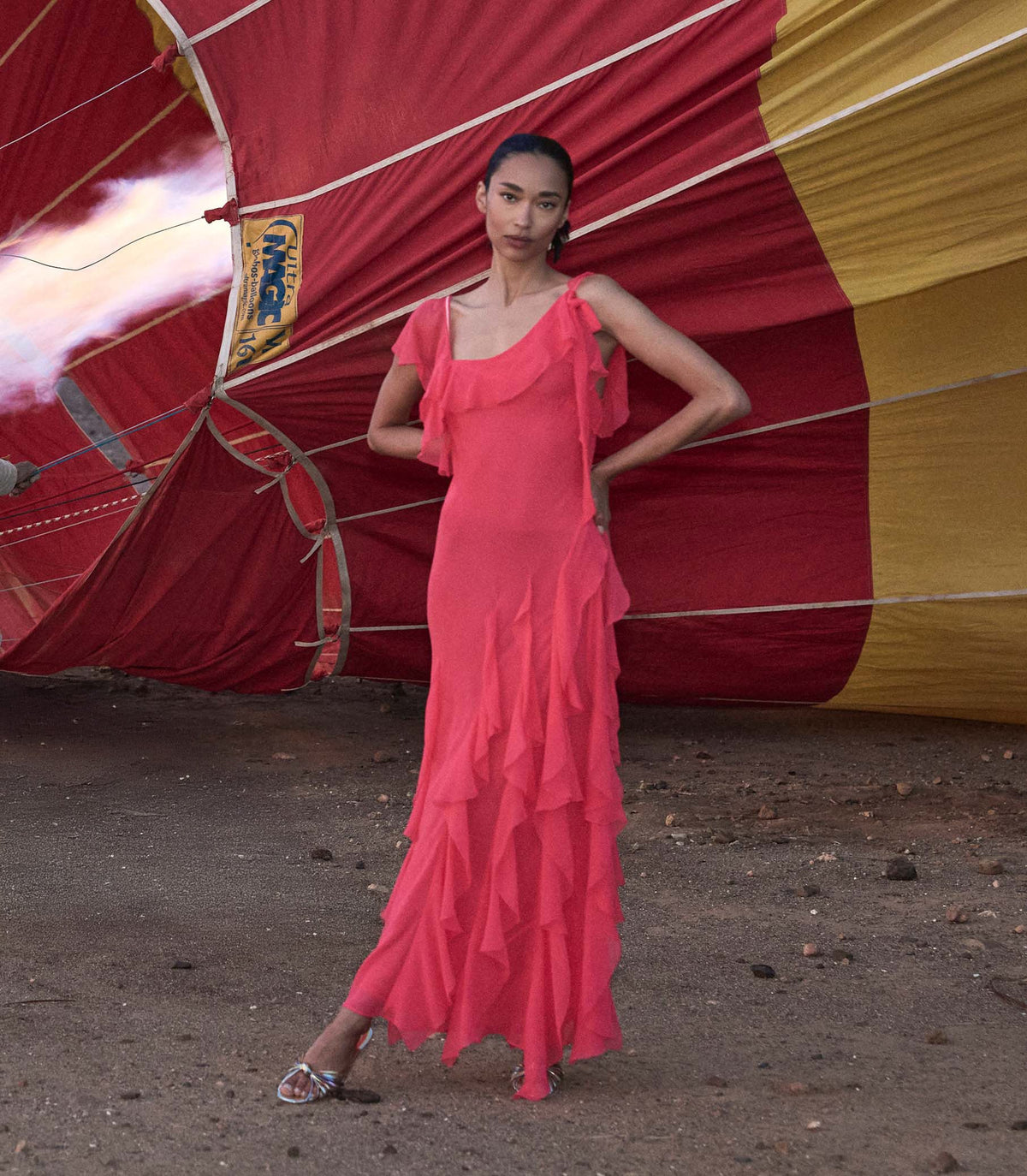 Zelia Dress in Bougainvillea - view 4